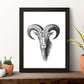 Lámina de Cabra montesa. Posters con animales en blanco y negro.-Artwork-Nacnic-Nacnic Estudio SL