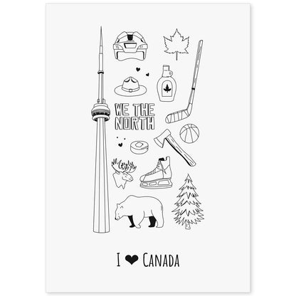 Lámina de Canada. Pósters de países y ciudades del mundo. Imágenes de monumentos y viajes.-Artwork-Nacnic-A4-Sin marco-Nacnic Estudio SL