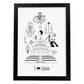 Lámina de China. Pósters de países y ciudades del mundo. Imágenes de monumentos y viajes.-Artwork-Nacnic-A3-Marco Negro-Nacnic Estudio SL