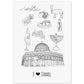 Lámina de Israel. Pósters de países y ciudades del mundo. Imágenes de monumentos y viajes.-Artwork-Nacnic-A4-Sin marco-Nacnic Estudio SL