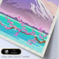 Lámina de Japon. Estilo vintage. Poster del Monte Fuji en colores. Anuncio Japon-Artwork-Nacnic-Nacnic Estudio SL