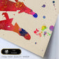 Lámina de la banda de música The Beatles (paso de cebra) en . Poster estilo explosión de color. Lámina de papel 250 gr.-Artwork-Nacnic-Nacnic Estudio SL