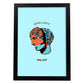 Lámina de Neoclásico. Pósters con bustos minimalistas de los dioses de la mitología griega.-Artwork-Nacnic-A3-Marco Negro-Nacnic Estudio SL