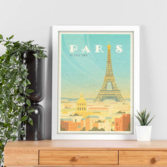 Lámina de Paris 2. Estilo vintage. Poster ciudad en colores. Anuncio Paris 2-Artwork-Nacnic-Nacnic Estudio SL