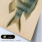 Lámina de pez lineas Azul Gris en , Fondo Papel Vintage Poster Papel 250 gr Marco-Artwork-Nacnic-Nacnic Estudio SL