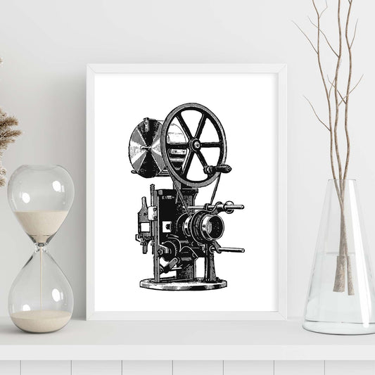 Lámina de Proyector. Posters con objetos vintage.-Artwork-Nacnic-Nacnic Estudio SL