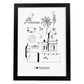 Lámina de Puerto Rico. Pósters de países y ciudades del mundo. Imágenes de monumentos y viajes.-Artwork-Nacnic-A3-Marco Negro-Nacnic Estudio SL