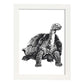 Lámina de Tortuga. Posters con animales en blanco y negro.-Artwork-Nacnic-A4-Marco Blanco-Nacnic Estudio SL