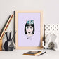 Lámina Dulce como la miel. Pósters con ilustraciones artísticas de cabezas de mujer.-Artwork-Nacnic-Nacnic Estudio SL