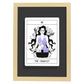 Lámina El carro. Pósters con originales ilustraciones de las cartas Tarot.-Artwork-Nacnic-A3-Marco Madera clara-Nacnic Estudio SL