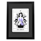 Lámina El carro. Pósters con originales ilustraciones de las cartas Tarot.-Artwork-Nacnic-A3-Marco Negro-Nacnic Estudio SL