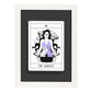 Lámina El carro. Pósters con originales ilustraciones de las cartas Tarot.-Artwork-Nacnic-A4-Marco Blanco-Nacnic Estudio SL