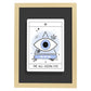 Lámina El ojo que todo lo ve. Pósters con originales ilustraciones de las cartas Tarot.-Artwork-Nacnic-A4-Marco Madera clara-Nacnic Estudio SL