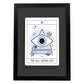 Lámina El ojo que todo lo ve. Pósters con originales ilustraciones de las cartas Tarot.-Artwork-Nacnic-A4-Marco Negro-Nacnic Estudio SL