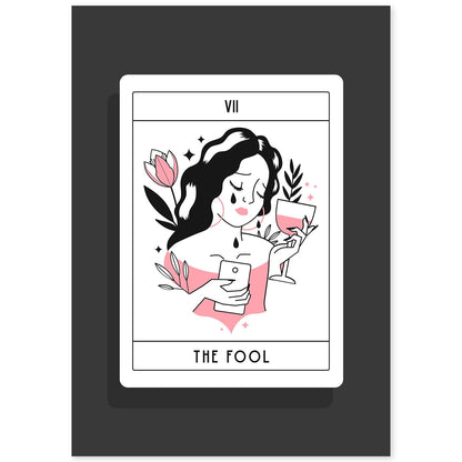 Lámina El tonto. Pósters con originales ilustraciones de las cartas Tarot.-Artwork-Nacnic-A4-Sin marco-Nacnic Estudio SL