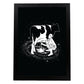 Lámina en blanco y negro de La via lactea en Poster fondo negro. Papel 250 gr y tintas de alta calidad.-Artwork-Nacnic-A4-Marco Negro-Nacnic Estudio SL