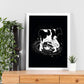 Lámina en blanco y negro de La via lactea en Poster fondo negro. Papel 250 gr y tintas de alta calidad.-Artwork-Nacnic-Nacnic Estudio SL