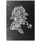 Lámina en blanco y negro Sherlock Holmes en Poster con fondo negro estilo pizarra. Papel 250 gr-Artwork-Nacnic-A4-Sin marco-Nacnic Estudio SL