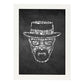 Lámina en blanco y negro The breaking bad iconos en Poster con fondo negro estilo pizarra. Papel 250 gr y tintas de alta calidad.-Artwork-Nacnic-A4-Marco Blanco-Nacnic Estudio SL