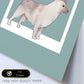 Lámina Hokkaido. Pósters con ilustraciones de razas de perro en tonos cálidos y pastel.-Artwork-Nacnic-Nacnic Estudio SL