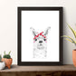 Lámina infantil Alpaca con pañuelo rojo en la cabeza Poster de animales en-Artwork-Nacnic-Nacnic Estudio SL