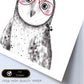 Lámina infantil Buho bebe con gafas y lazo Poster animales infantiles-Artwork-Nacnic-Nacnic Estudio SL