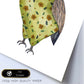 Lámina infantil Buho marron y verde Poster animales infantiles-Artwork-Nacnic-Nacnic Estudio SL
