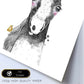 Lámina infantil Caballo bebe con corona dorada Poster aminales infantiles-Artwork-Nacnic-Nacnic Estudio SL