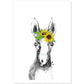 Lámina infantil Caballo bebe con flores Poster aminales infantiles-Artwork-Nacnic-A4-Sin marco-Nacnic Estudio SL
