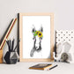 Lámina infantil Caballo bebe con flores Poster aminales infantiles-Artwork-Nacnic-Nacnic Estudio SL