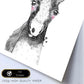 Lámina infantil Caballo bebe en blanco y negro poster animales infantiles-Artwork-Nacnic-Nacnic Estudio SL