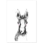 Lámina infantil Caballo bebe en blanco y negro poster animales infantiles-Artwork-Nacnic-A4-Sin marco-Nacnic Estudio SL