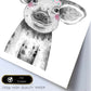 Lámina infantil Cerdo con plumas de colores poster animales infantiles-Artwork-Nacnic-Nacnic Estudio SL