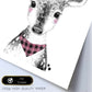 Lámina infantil Ciervo bebe pañuelo y lazo rosa poster animales infantiles-Artwork-Nacnic-Nacnic Estudio SL