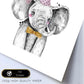 Lámina infantil Elefante infantil princesa Poster animales infantiles-Artwork-Nacnic-Nacnic Estudio SL
