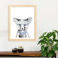 Lámina infantil Oso bebe con gafas azules y bandana Poster animales infantiles-Artwork-Nacnic-Nacnic Estudio SL