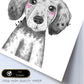 Lámina infantil Perro bebe blanco y negro Poster animales infantiles-Artwork-Nacnic-Nacnic Estudio SL