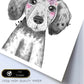 Lámina infantil Perro bebe con flores y plumas poster animales infantiles-Artwork-Nacnic-Nacnic Estudio SL