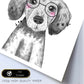 Lámina infantil Perro bebe con sombrero y gafas Poster animales infantiles-Artwork-Nacnic-Nacnic Estudio SL