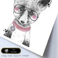 Lámina infantil Zorro infantil con gafas y collar poster de animales infantiles-Artwork-Nacnic-Nacnic Estudio SL