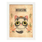 Lámina Interesante. Pósters con divertidos animales domésticos.-Artwork-Nacnic-A4-Marco Blanco-Nacnic Estudio SL