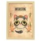 Lámina Interesante. Pósters con divertidos animales domésticos.-Artwork-Nacnic-A4-Marco Madera clara-Nacnic Estudio SL
