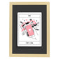 Lámina La estrella. Pósters con originales ilustraciones de las cartas Tarot.-Artwork-Nacnic-A4-Marco Madera clara-Nacnic Estudio SL