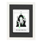 Lámina La fuma sacerdotisa. Pósters con originales ilustraciones de las cartas Tarot.-Artwork-Nacnic-A3-Marco Blanco-Nacnic Estudio SL