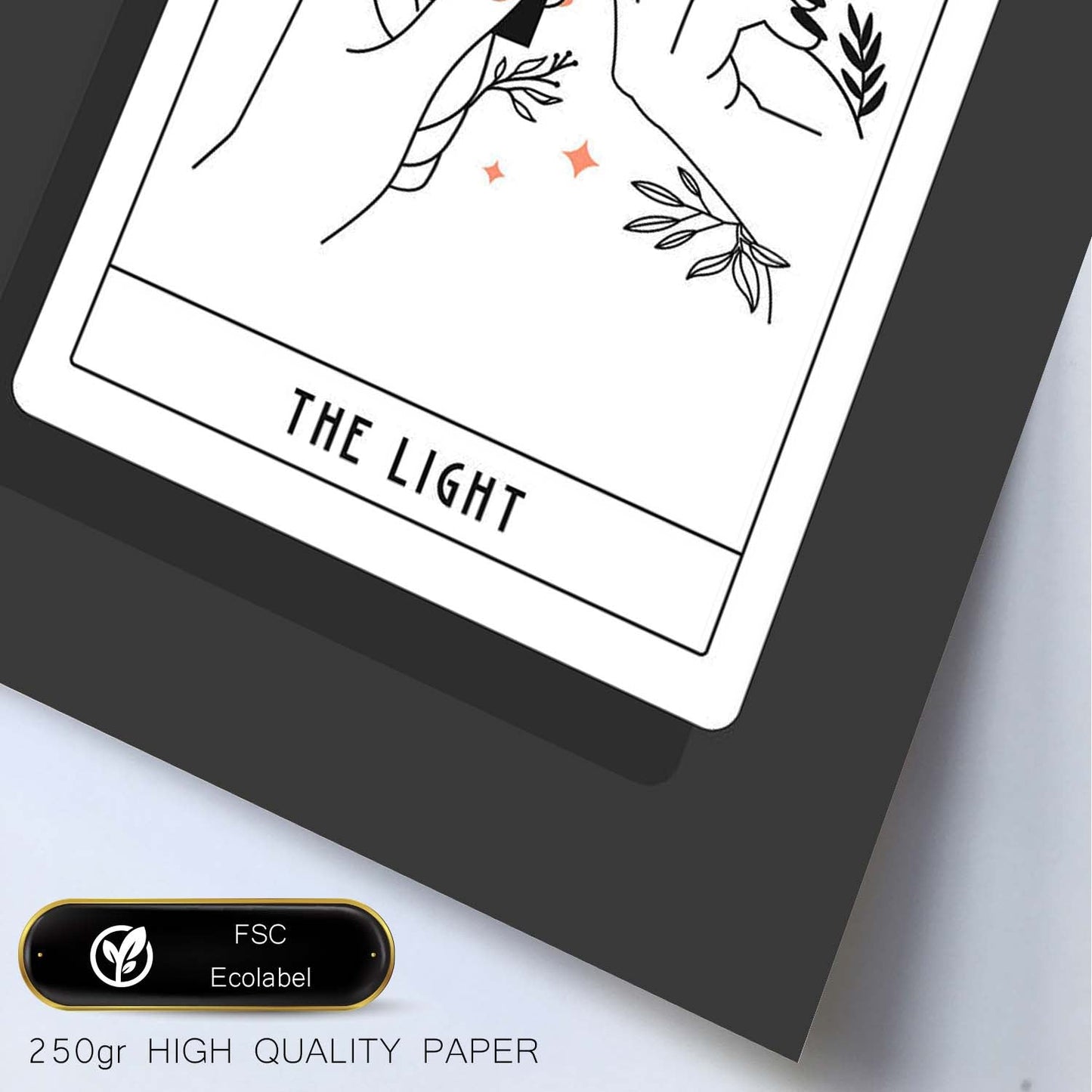 Lámina La luz. Pósters con originales ilustraciones de las cartas Tarot.-Artwork-Nacnic-Nacnic Estudio SL
