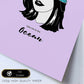 Lámina Llevame al mar. Pósters con ilustraciones artísticas de cabezas de mujer.-Artwork-Nacnic-Nacnic Estudio SL