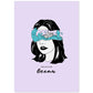 Lámina Llevame al mar. Pósters con ilustraciones artísticas de cabezas de mujer.-Artwork-Nacnic-A4-Sin marco-Nacnic Estudio SL