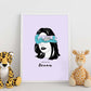 Lámina Llevame al mar. Pósters con ilustraciones artísticas de cabezas de mujer.-Artwork-Nacnic-Nacnic Estudio SL