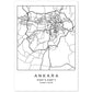 Lámina mapa de la ciudad Ankara estilo nordico en blanco y negro.-Artwork-Nacnic-A4-Sin marco-Nacnic Estudio SL