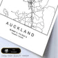 Lámina mapa de la ciudad Auckland estilo nordico en blanco y negro.-Artwork-Nacnic-Nacnic Estudio SL